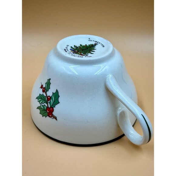 VTG 2 Pc. Cuthbertson "Original Christmas Tree" Teacup & Saucer-Made in England - Picture 6 of 10